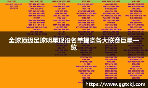 全球顶级足球明星现役名单揭晓各大联赛巨星一览